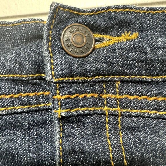 Vintage Daisy Fuentes Denim Skirt Dark Blue Jean Long Y2K 90s Modest Women sz 6 - Picture 6 of 11